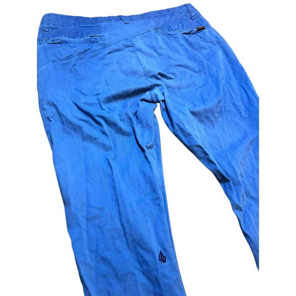 Vintage Volcom Blue Chino Pants Men’s Size 33 100% Cotton - Picture 6 of 7